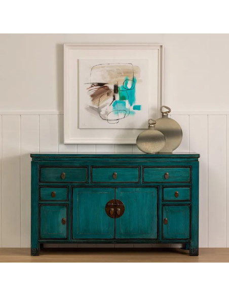 Buffet style Orient avec portes et tiroirs
