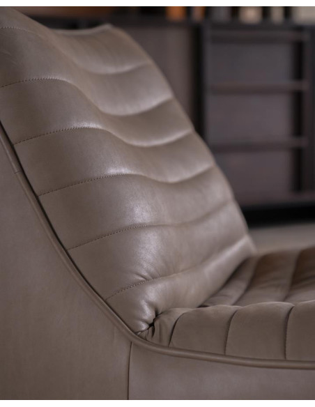 Fauteuil en cuir rotatif Matthew