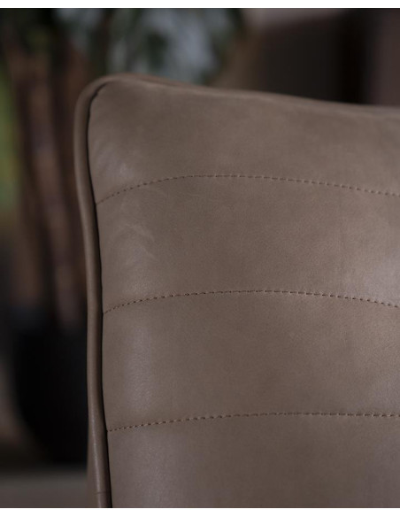 Fauteuil en cuir rotatif Matthew