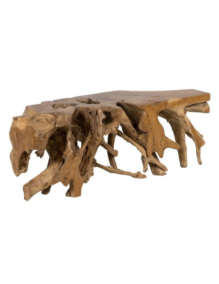 Meuble bas en racines de teck