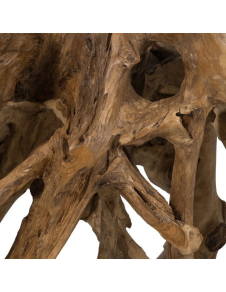 Meuble bas en racines de teck