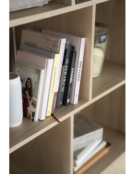 Bibliothèque en chêne avec 2 portes Harvey