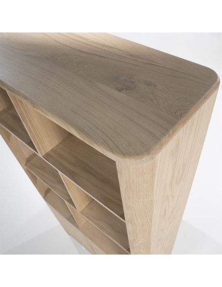 Bibliothèque en chêne avec 2 portes Harvey