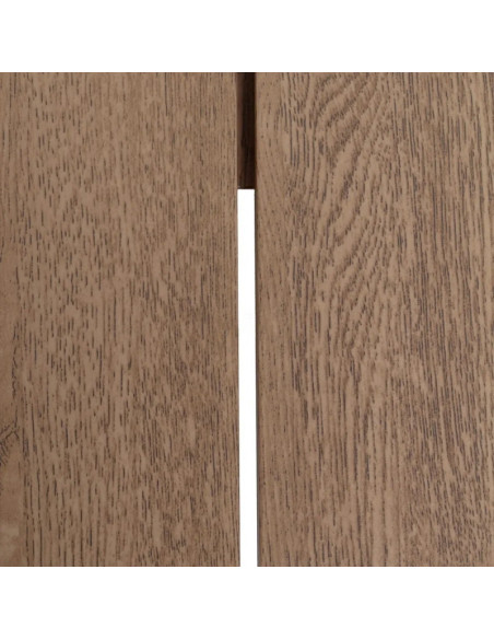 Ensemble de jardin en aluminium effet chêne clair