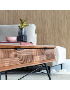 Table basse en hévéa et... 2