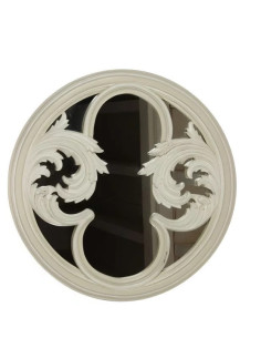 Grand miroir rond sculpté...