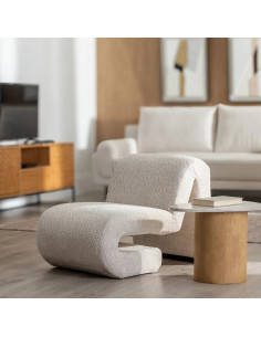Fauteuil design en tissu...