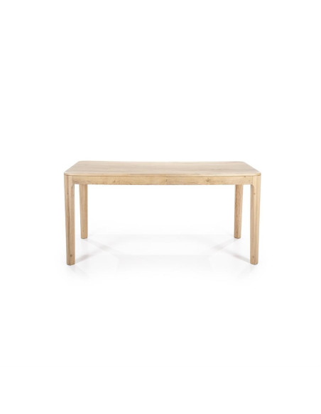 Table de repas moderne en chêne clair massif Harvey