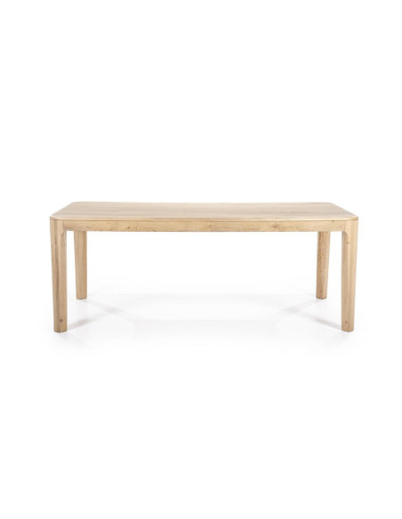 Table de repas moderne en chêne clair massif Harvey
