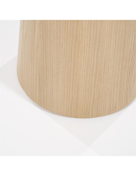 Table de repas ronde en chêne Nola