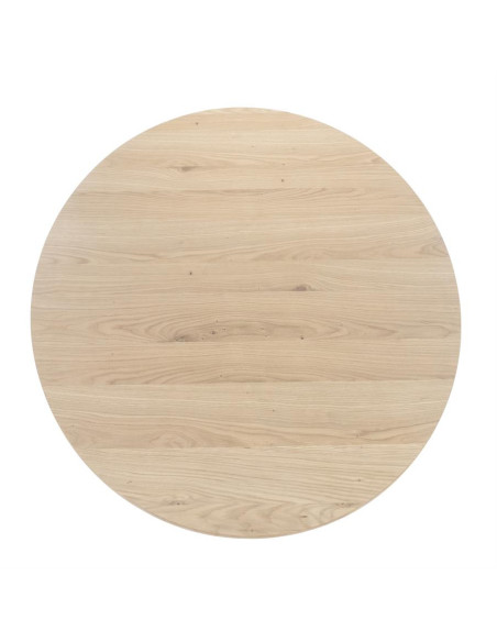 Table de repas ronde en chêne Nola