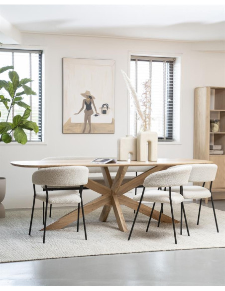 Grande table de repas rectangulaire Nikki