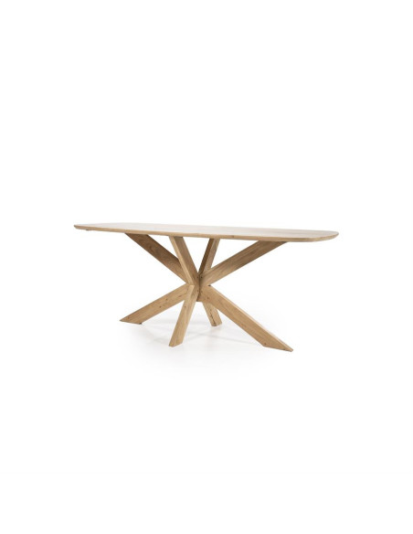Table de repas pieds en étoile Nikki 200 cm