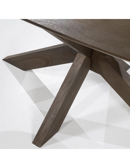 Table de repas pieds en étoile Nikki 200 cm