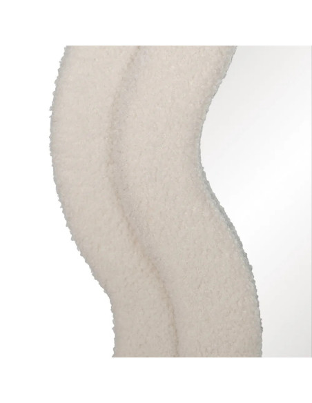 Miroir haut en tissu ondulé