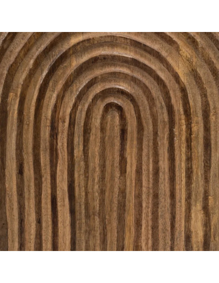 Banquette coffre en bois massif avec coussin