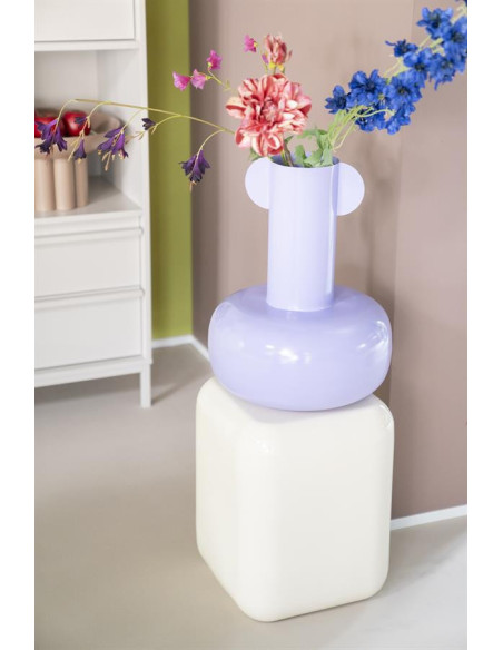 Pouf tabouret ou table d'appoint métal laqué Dixon