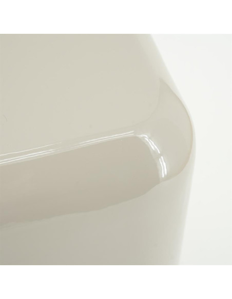 Pouf tabouret ou table d'appoint métal laqué Dixon