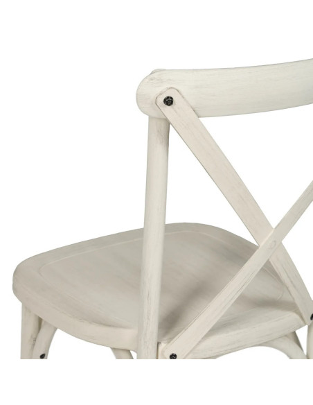 Lot de 2 chaises bistrot effet vintage