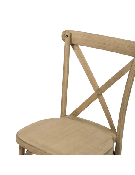 Lot de 2 chaises bistrot effet vintage