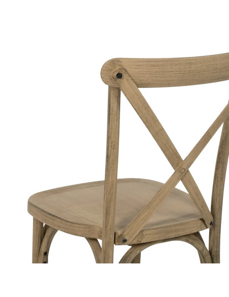 Lot de 2 chaises bistrot effet vintage