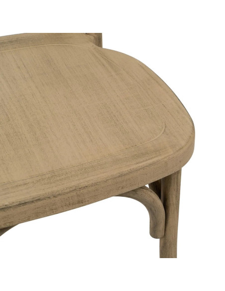 Lot de 2 chaises bistrot effet vintage