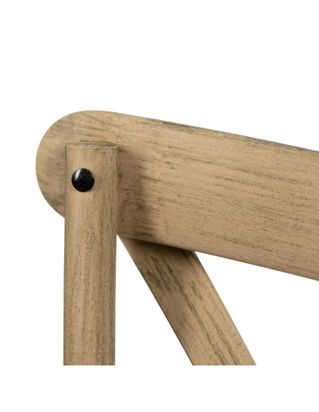 Lot de 2 chaises bistrot effet vintage