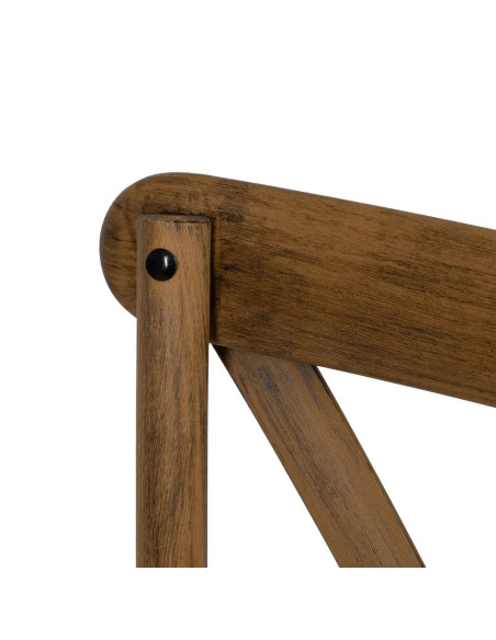 Lot de 2 chaises bistrot effet vintage