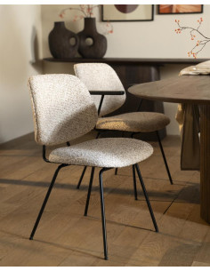 Chaise de repas en tissu...