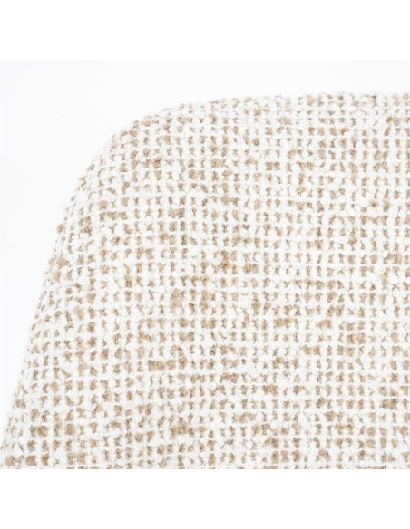 Chaise de repas en tissu chiné Jon