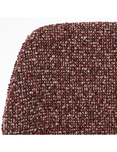 Chaise de repas en tissu chiné Jon