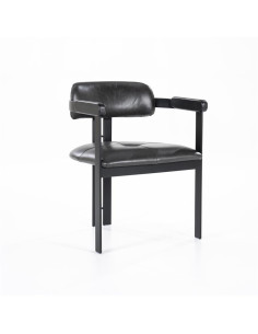 Fauteuil design en cuir et... 2