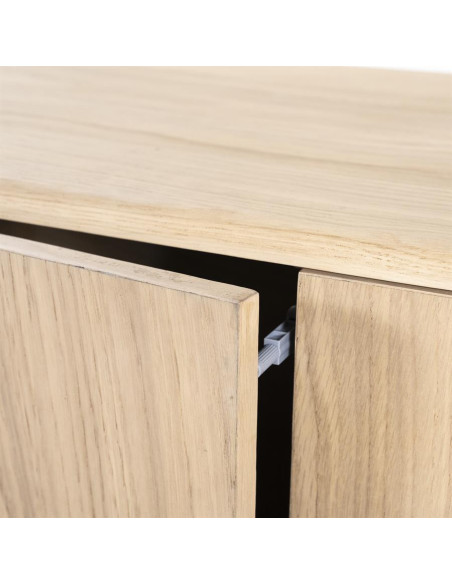 Meuble TV en chêne 4 portes Harvey