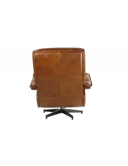 Fauteuil en cuir de vachette Président