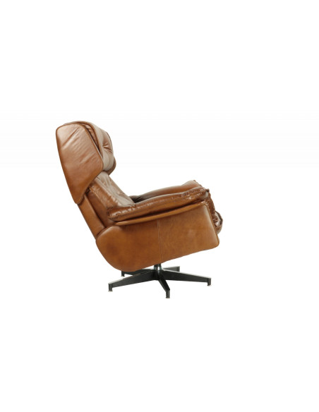 Fauteuil en cuir de vachette Président
