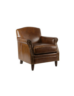 Fauteuil de salon en cuir...