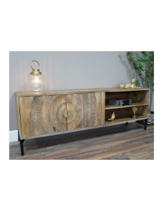 Meuble TV en bois et métal... 2