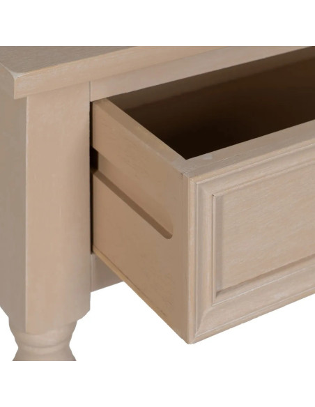 Petite console avec 2 tiroirs et étagère