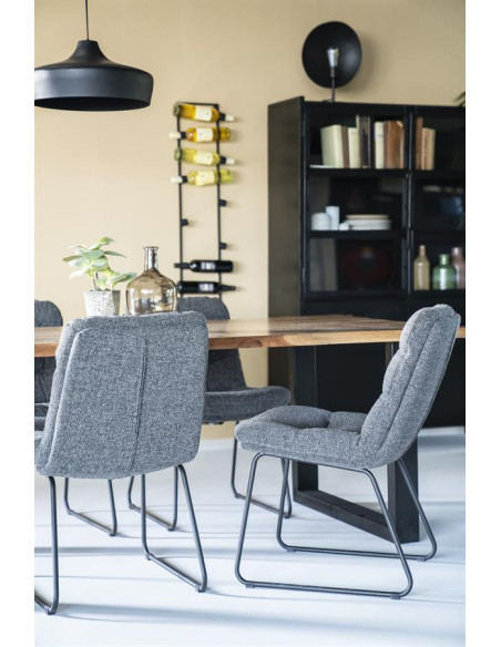 Chaise moderne en tissu Danica