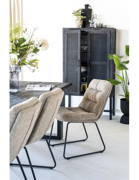 Chaise moderne en tissu Danica