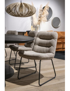 Chaise moderne en tissu Danica