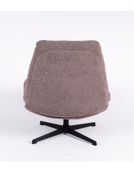 Fauteuil confortable pivotant en tissu