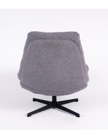 Fauteuil confortable pivotant en tissu