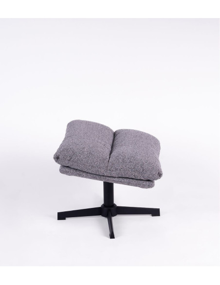 Pouf repose-pied en tissu