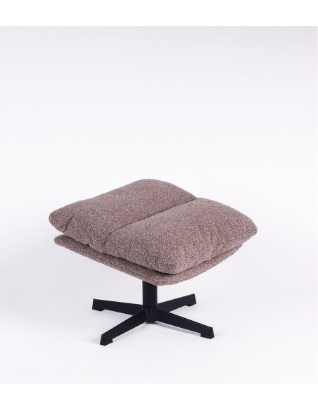 Pouf repose-pied en tissu