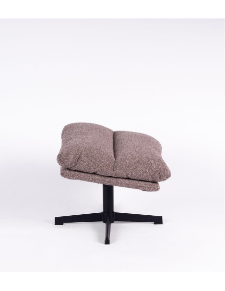 Pouf repose-pied en tissu