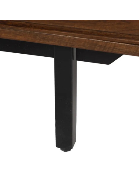 Meuble TV en manguier et métal Abner