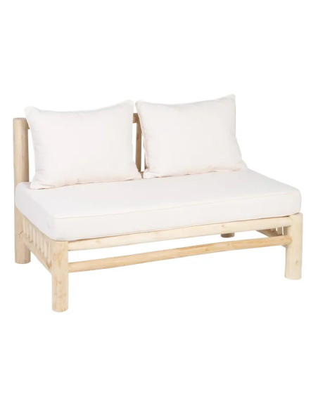 Banquette de jardin en teck Akar