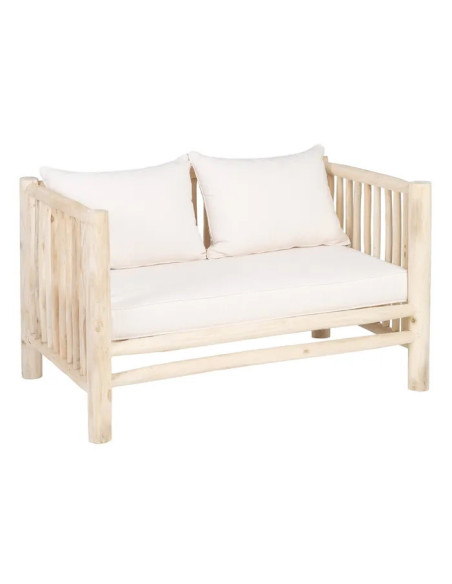 Banquette de jardin en teck Akar