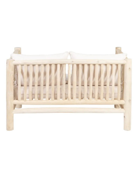 Banquette de jardin en teck Akar
